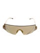 Fendi Shield Mirrored Sunglasses