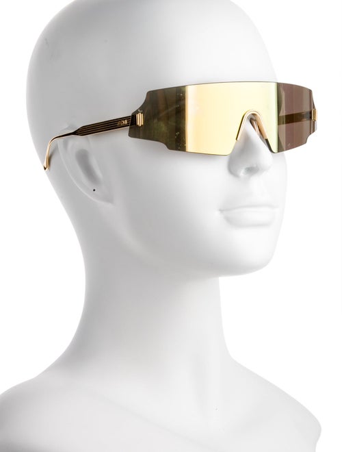 Fendi Shield Mirrored Sunglasses