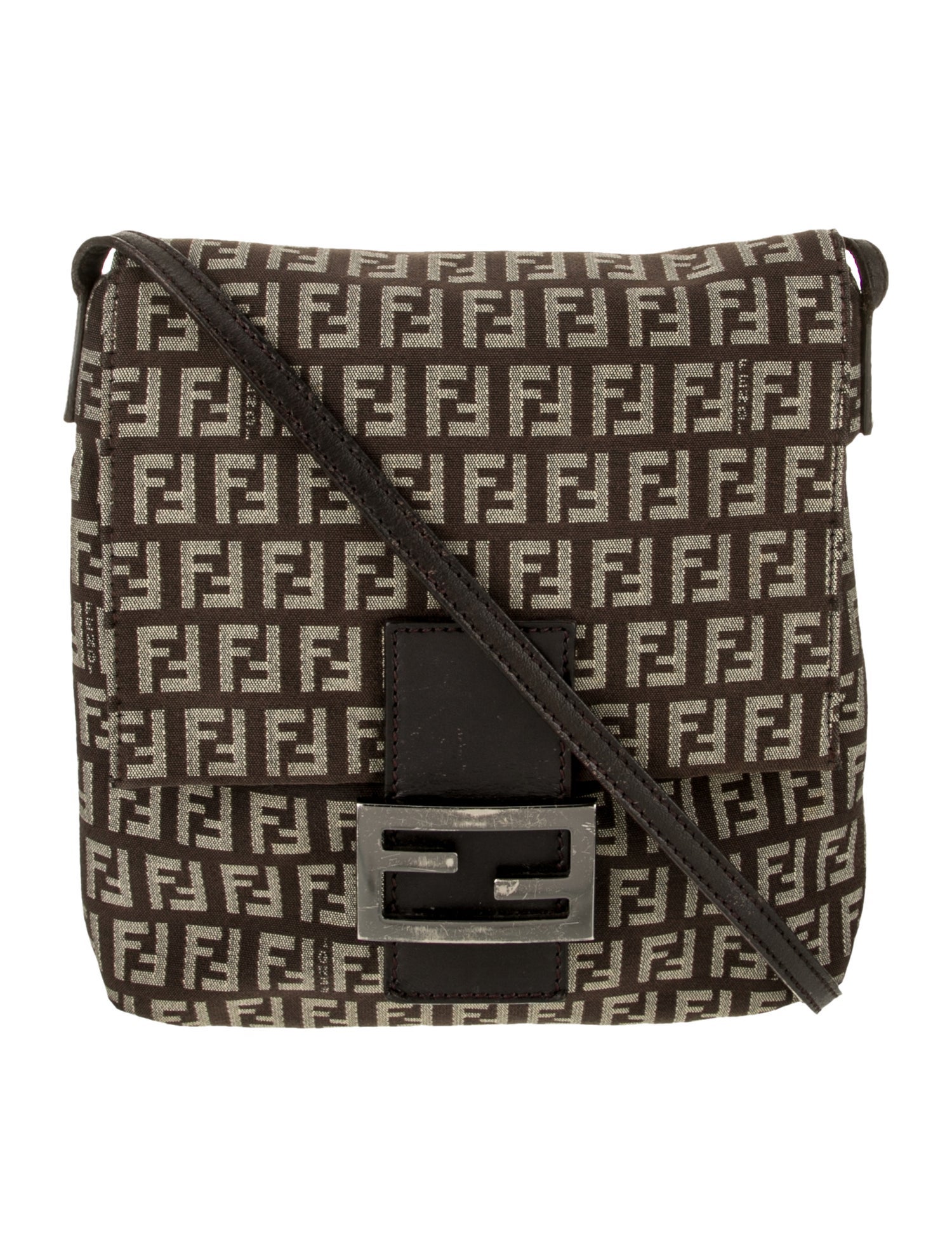 Fendi Zucchino FF Shoulder Bag