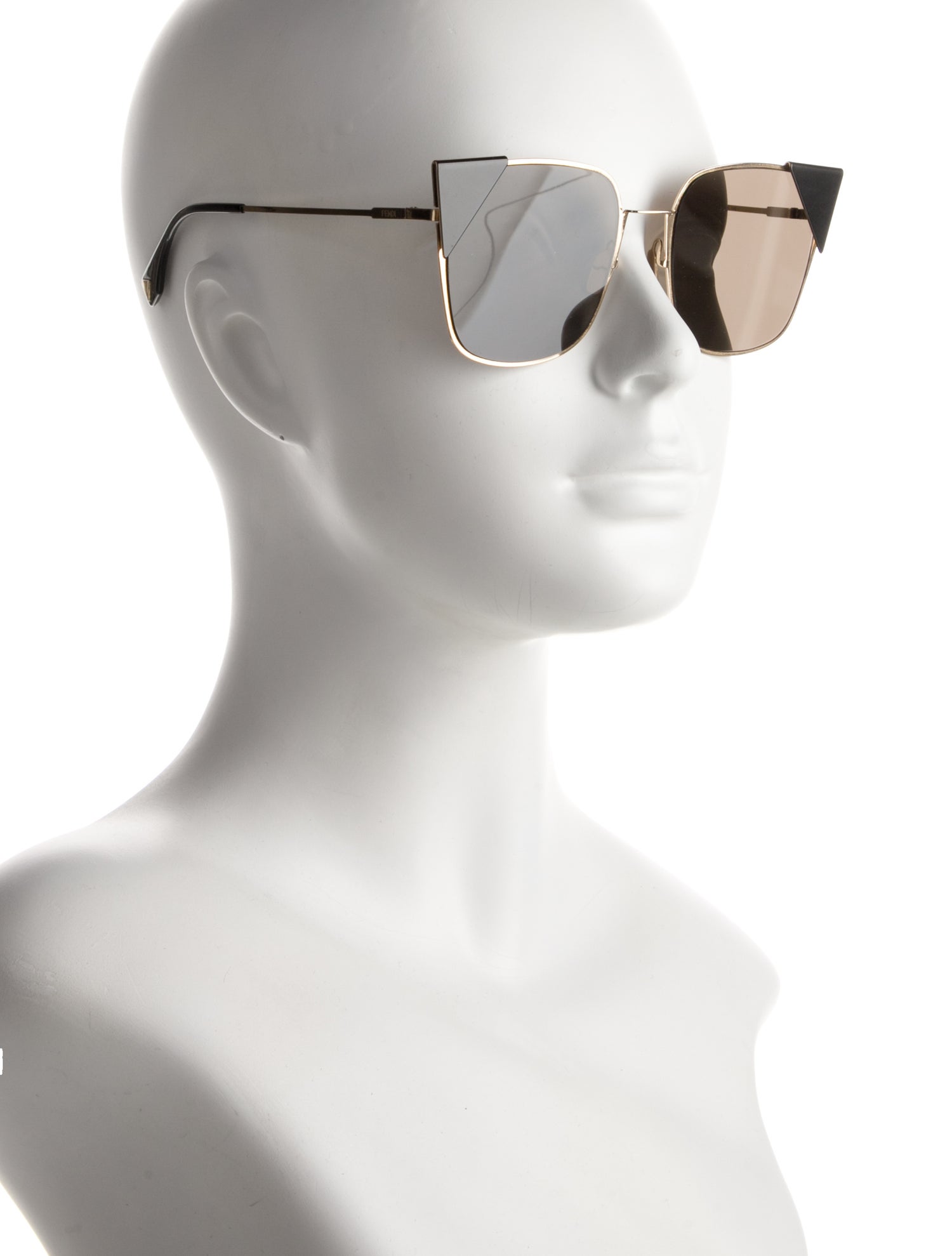 Fendi Cat-Eye Mirrored Sunglasses