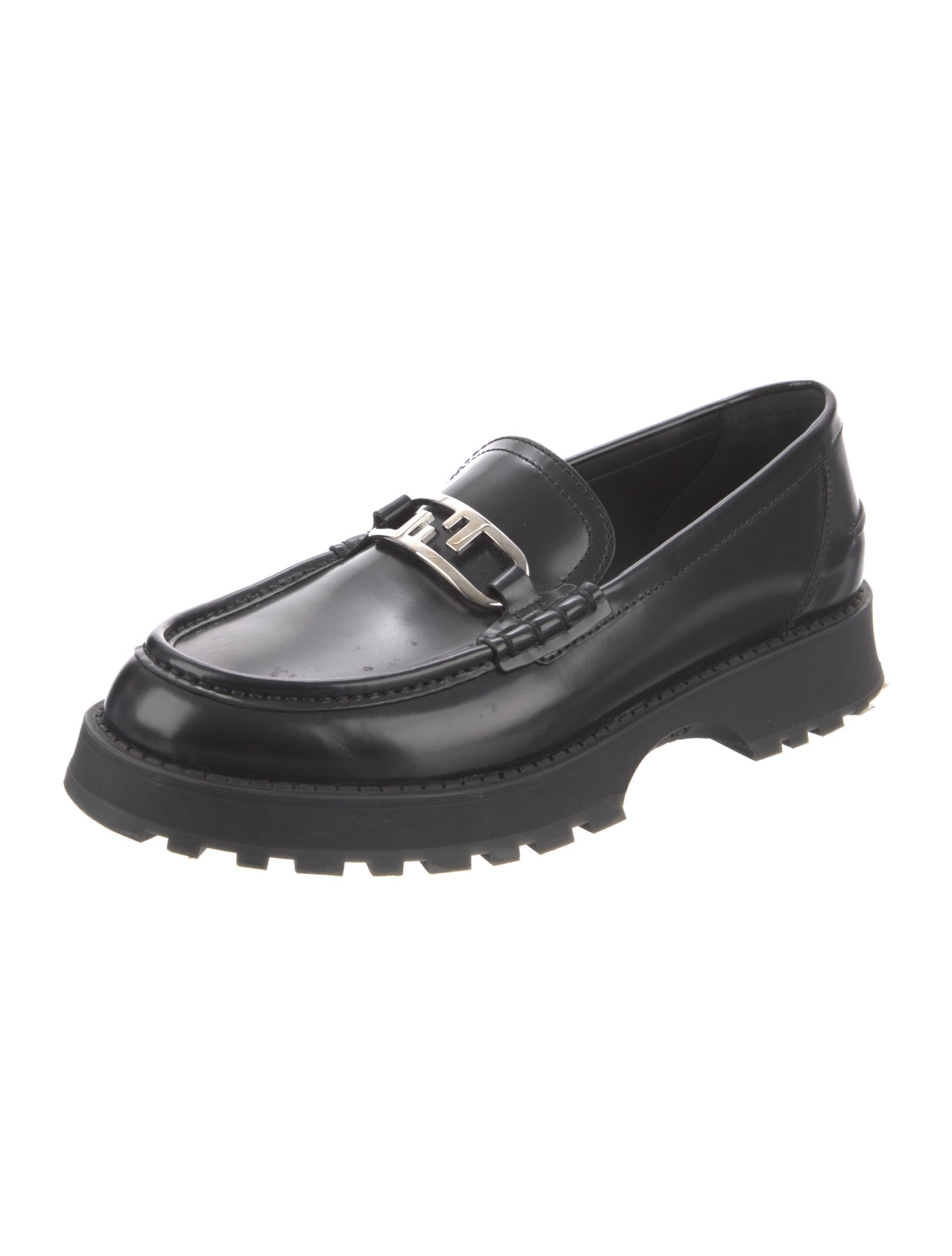 Fendi Leather Loafers
