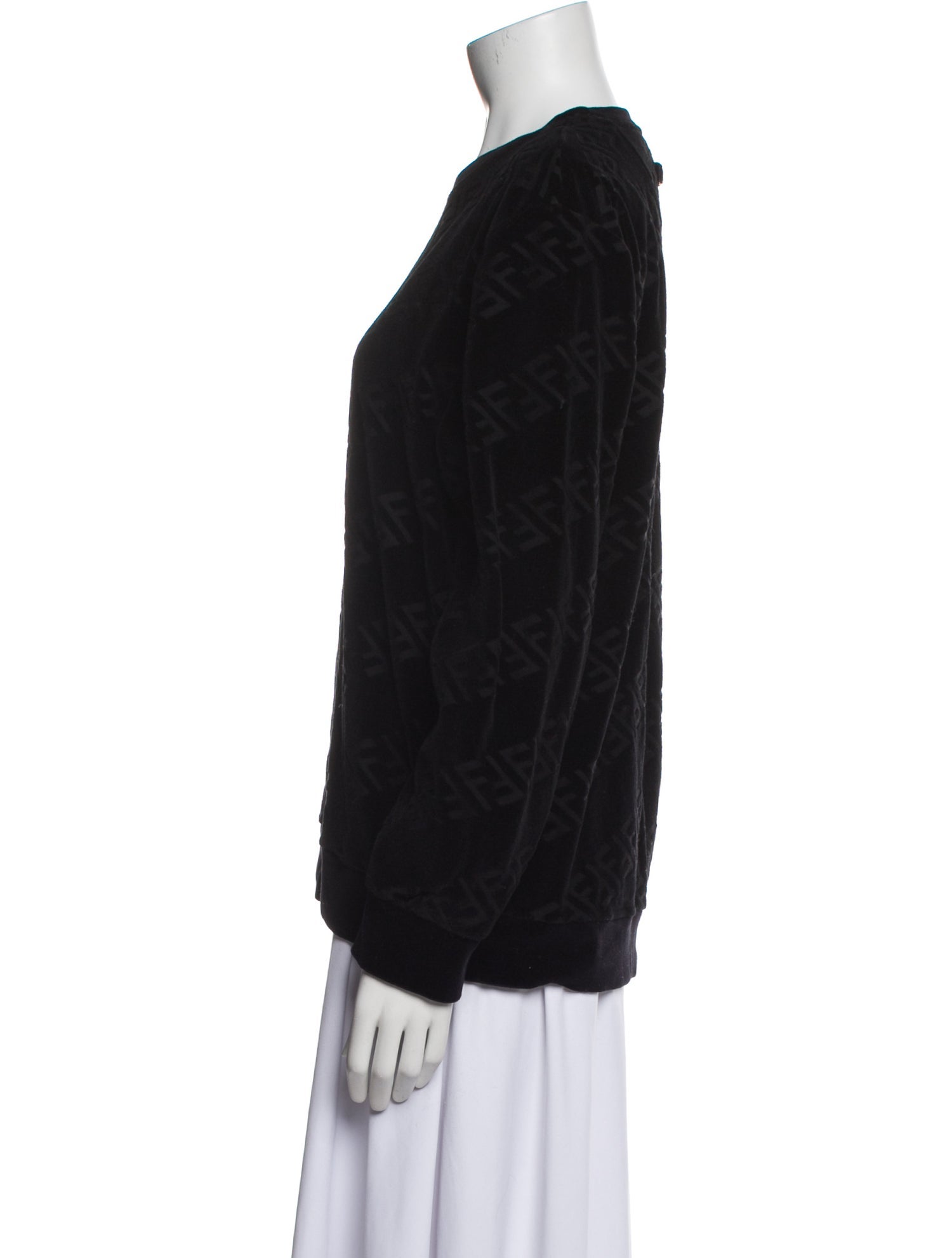 Fendi Crew Neck Long Sleeve Sweatshirt