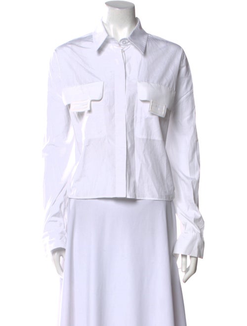 Fendi 2022 Long Sleeve Button-Up Top