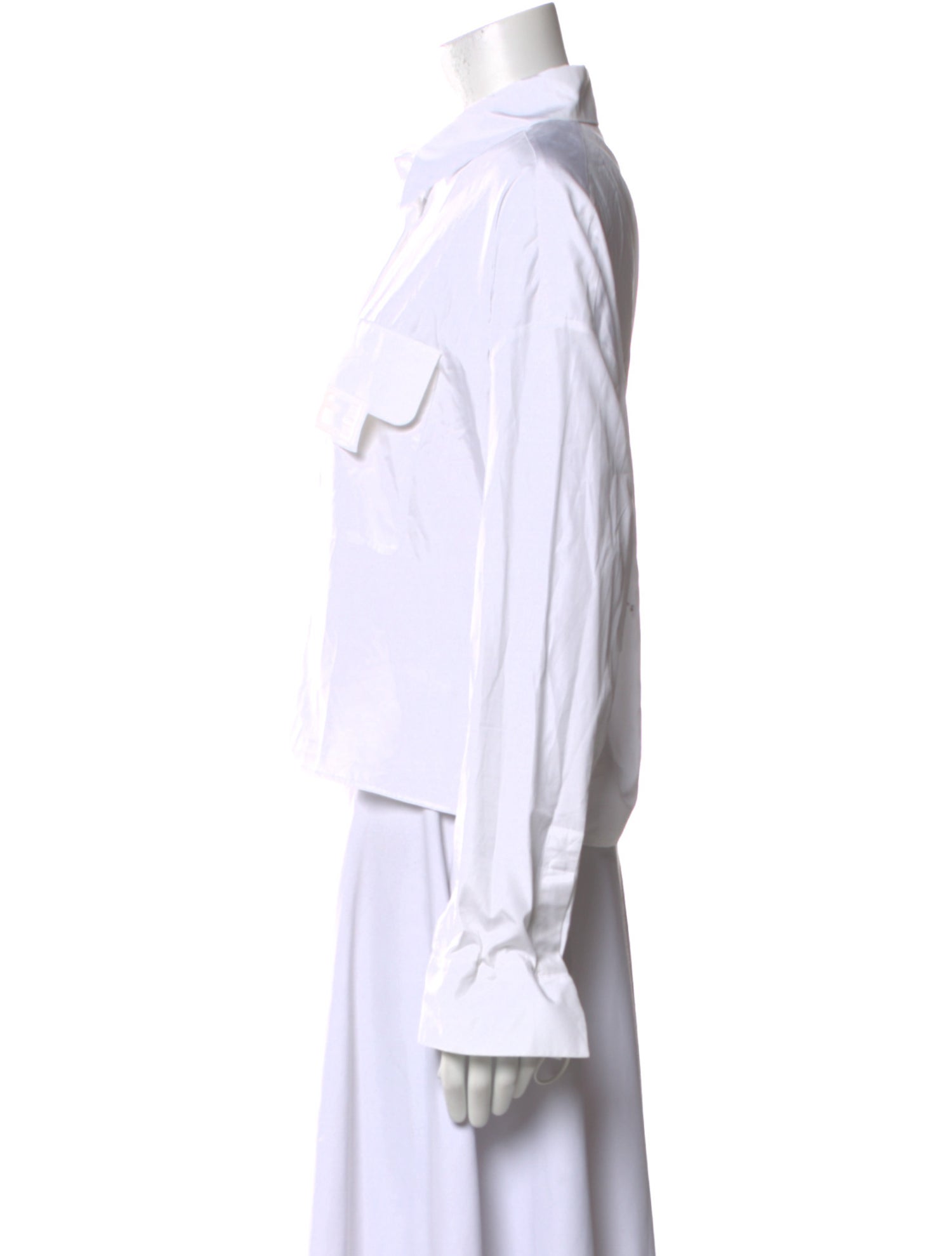 Fendi 2022 Long Sleeve Button-Up Top