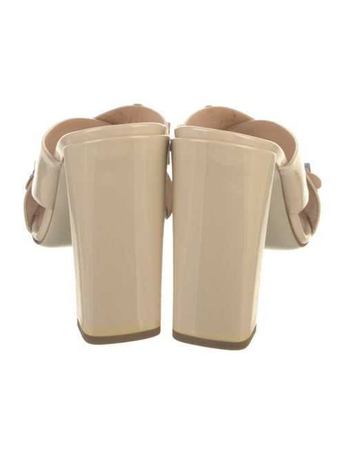 Fendi Patent Leather Studded Accents Slides