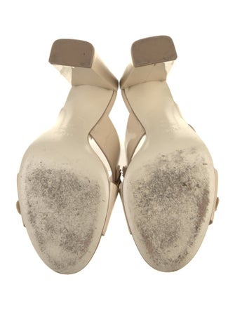 Fendi Patent Leather Studded Accents Slides