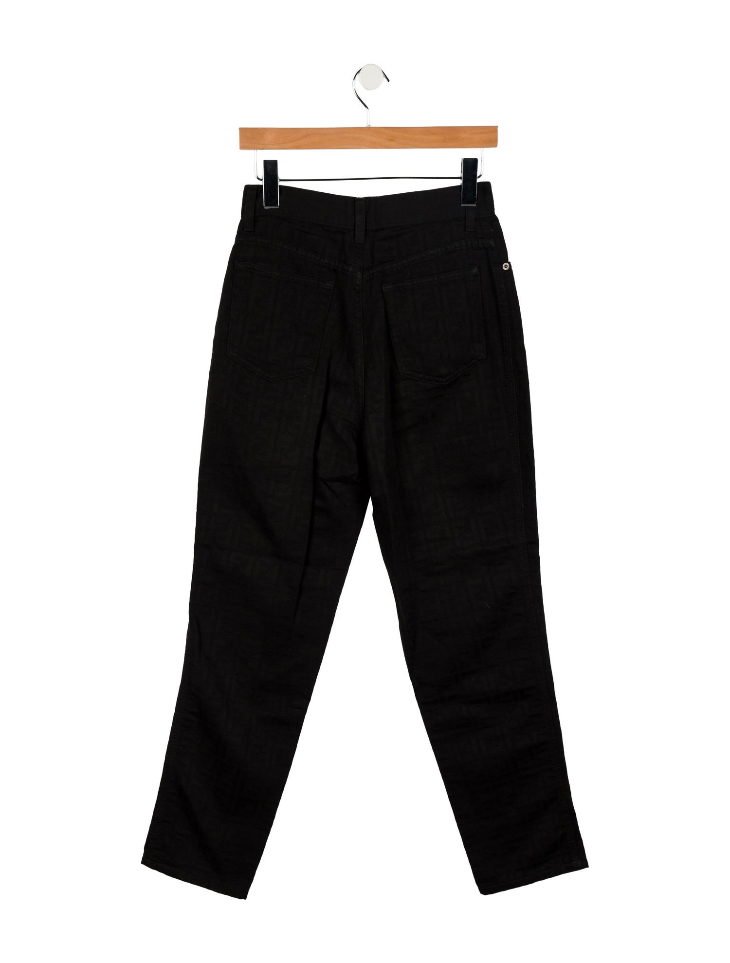 Fendi High-Rise Straight Leg Jeans