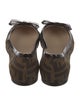 Fendi Zucca FF Logo Canvas Ballet Flats
