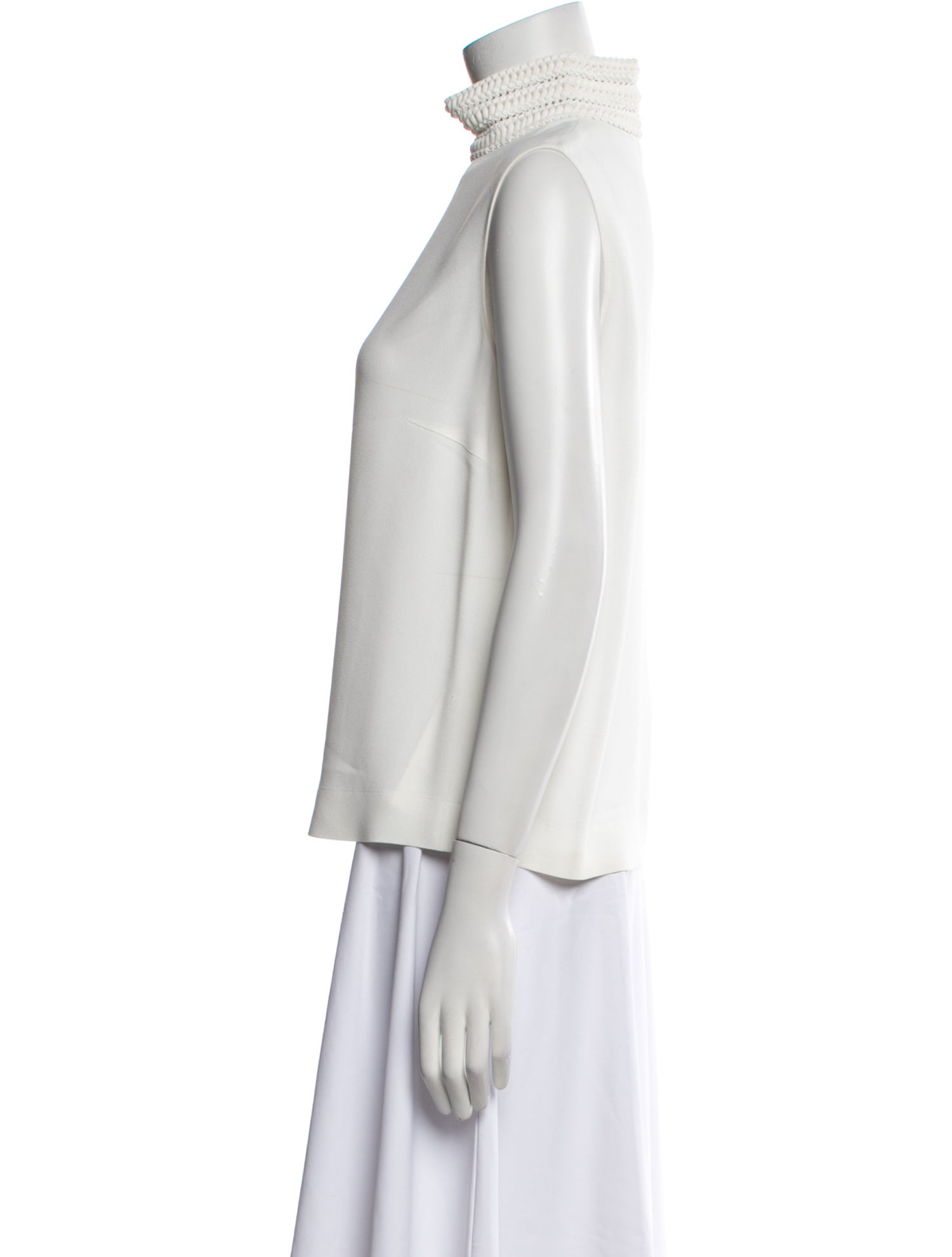 Fendi Mock Neck Sleeveless Top