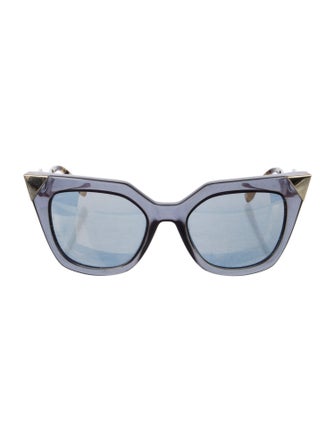 Fendi Cat-Eye Mirrored Sunglasses