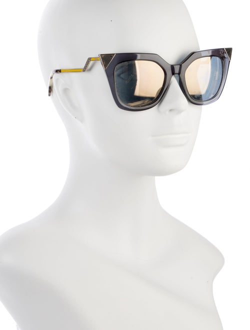 Fendi Cat-Eye Mirrored Sunglasses