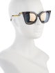 Fendi Cat-Eye Mirrored Sunglasses