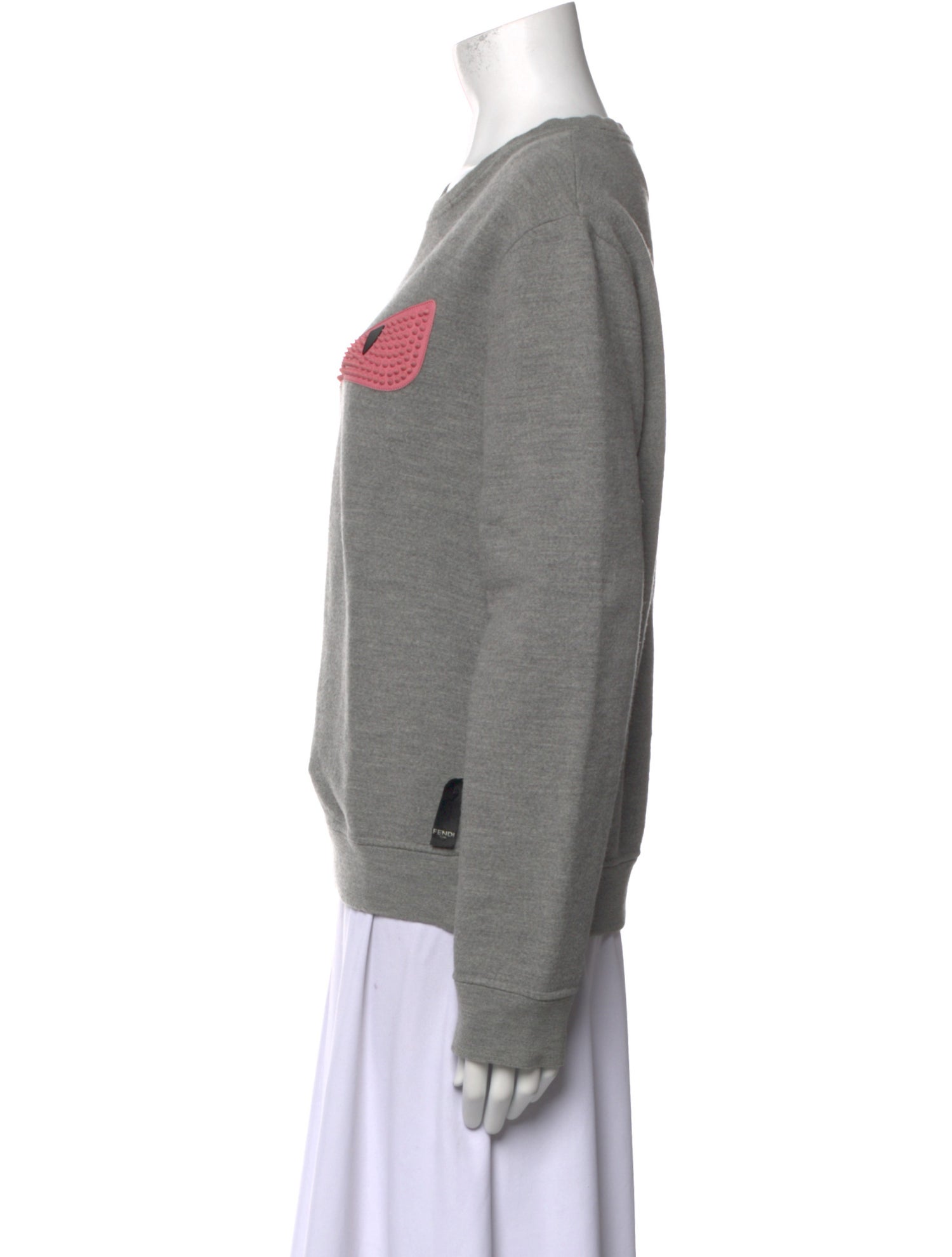 Fendi Wool Graphic Print Sweatshirt