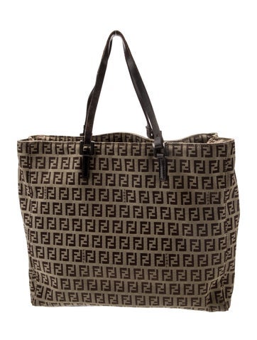 Fendi Handle Bags Zucchino FF Top Bag