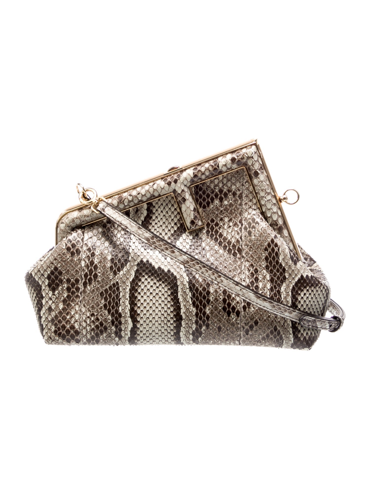 Fendi Snakeskin First Clutch Small