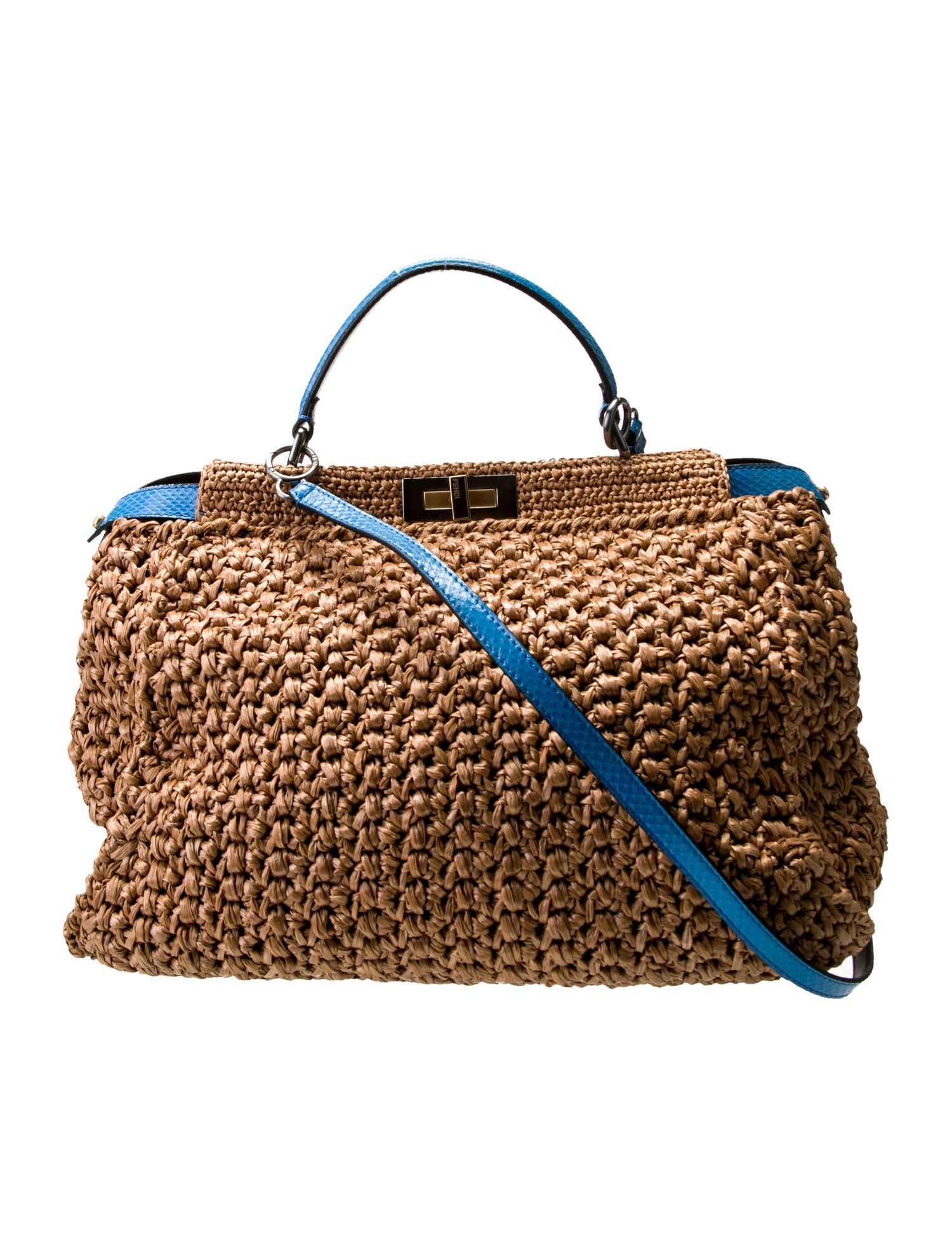 Fendi Raffia Peekaboo Medium