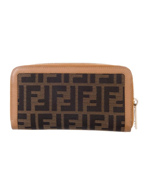 Fendi Zucca FF Logo Canvas Wallet