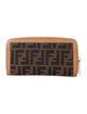 Fendi Zucca FF Logo Canvas Wallet
