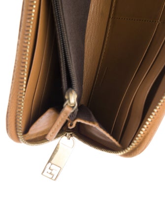 Fendi Zucca FF Logo Canvas Wallet