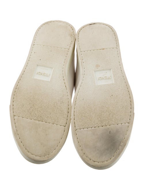 Fendi Zucca FF Logo Leather Sneakers