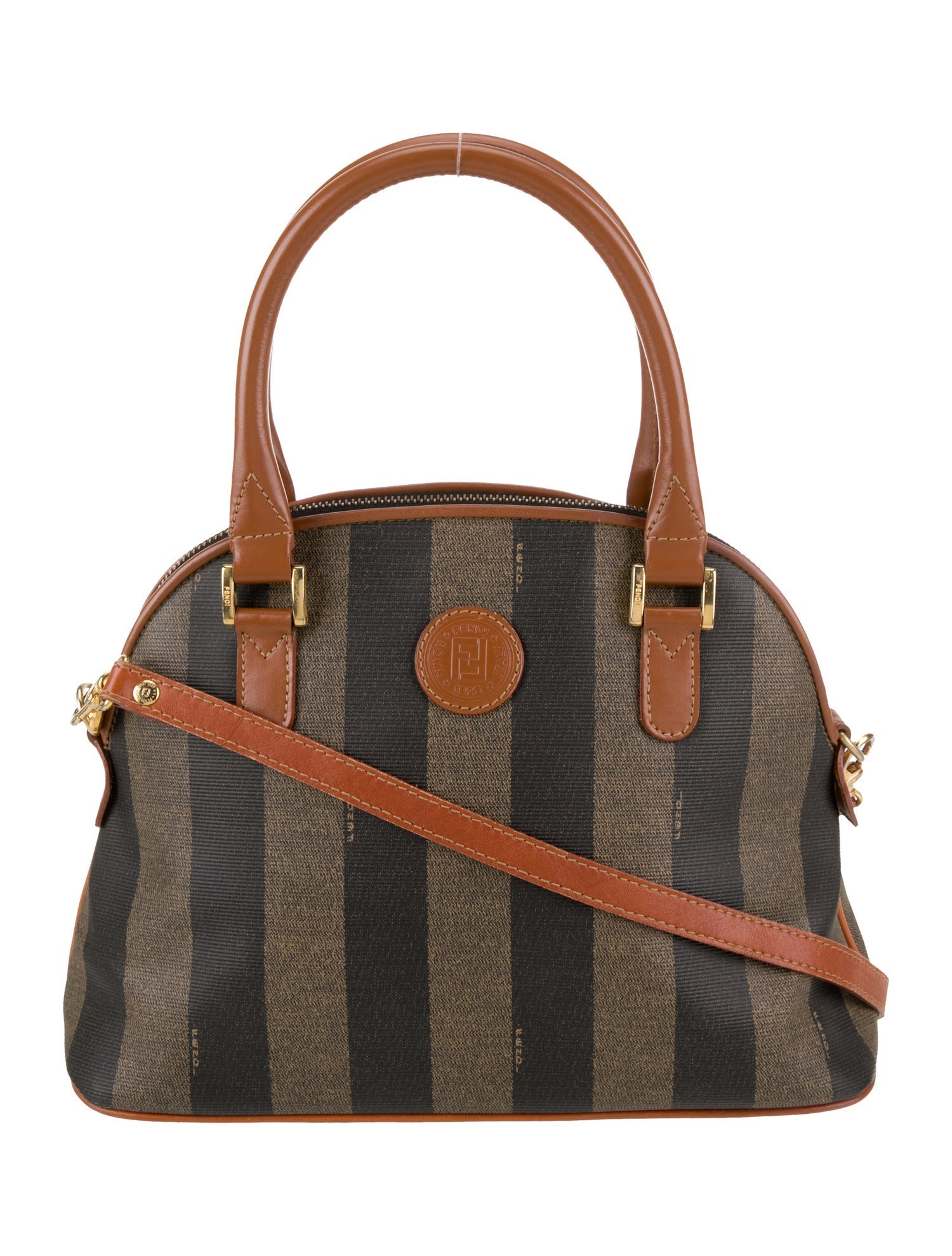 Fendi PVC Pecan Alma Bag