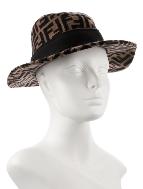 Fendi FF Logo Wide Brim Hat