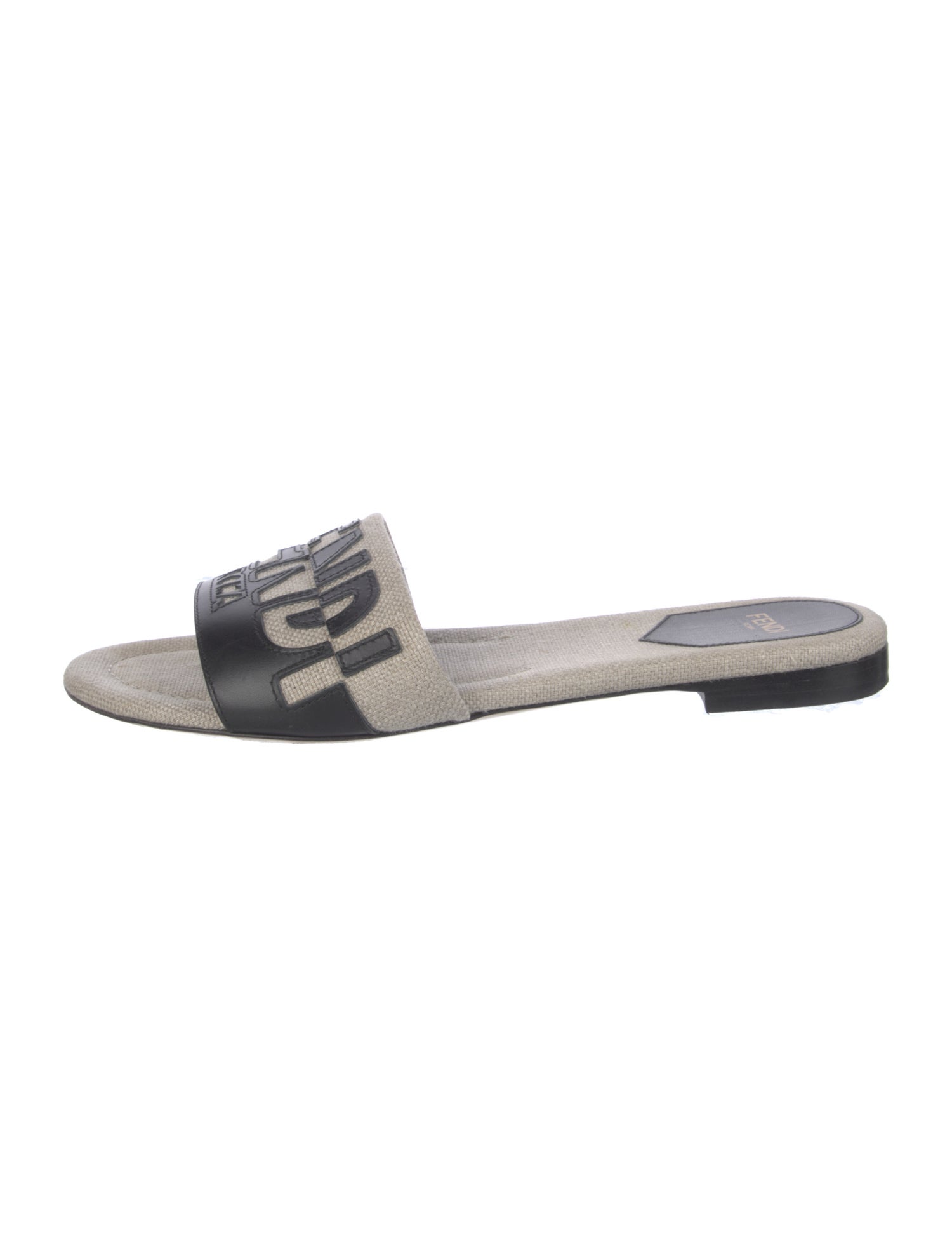 Fendi Canvas Printed Slides