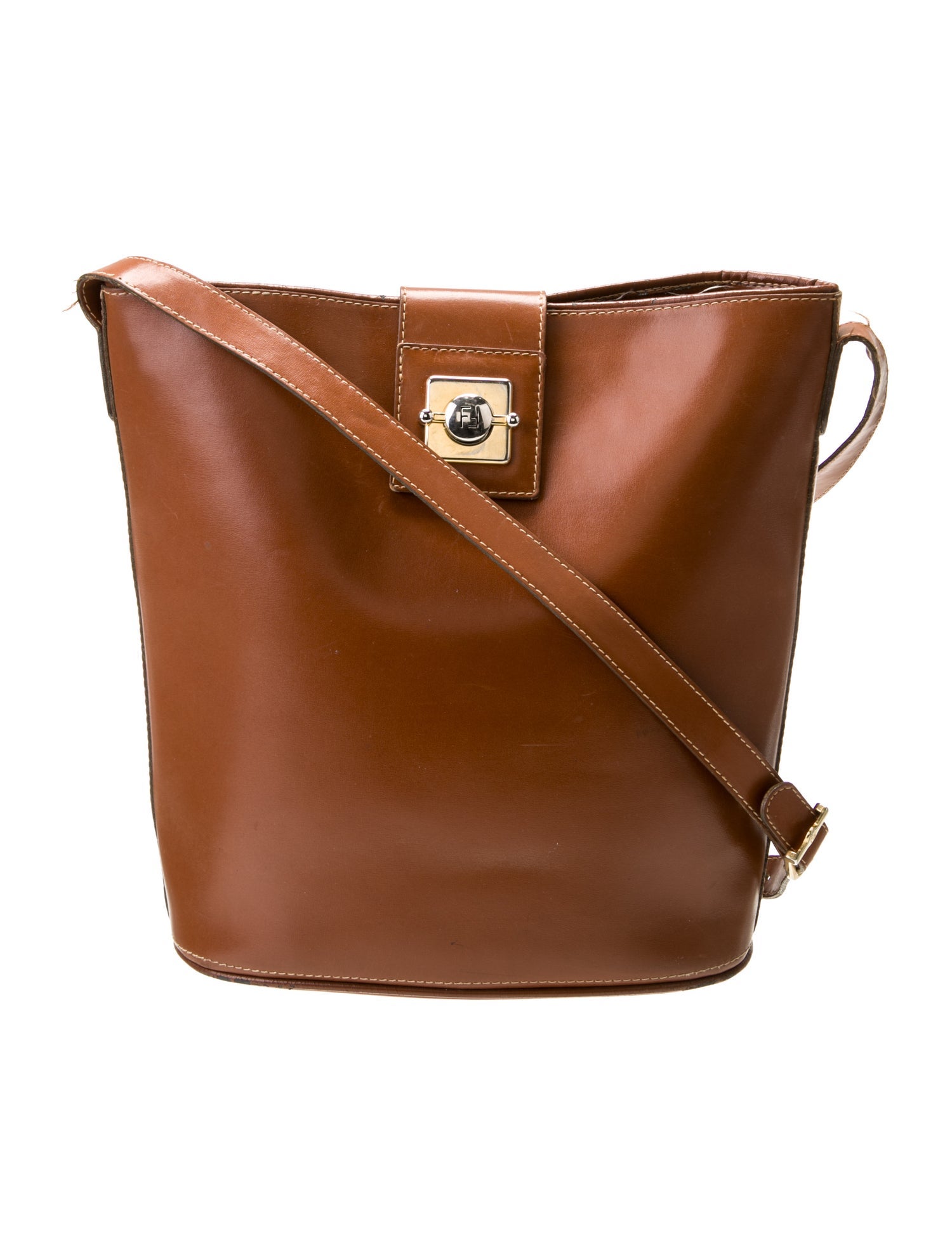 Fendi Leather Bucket Bag