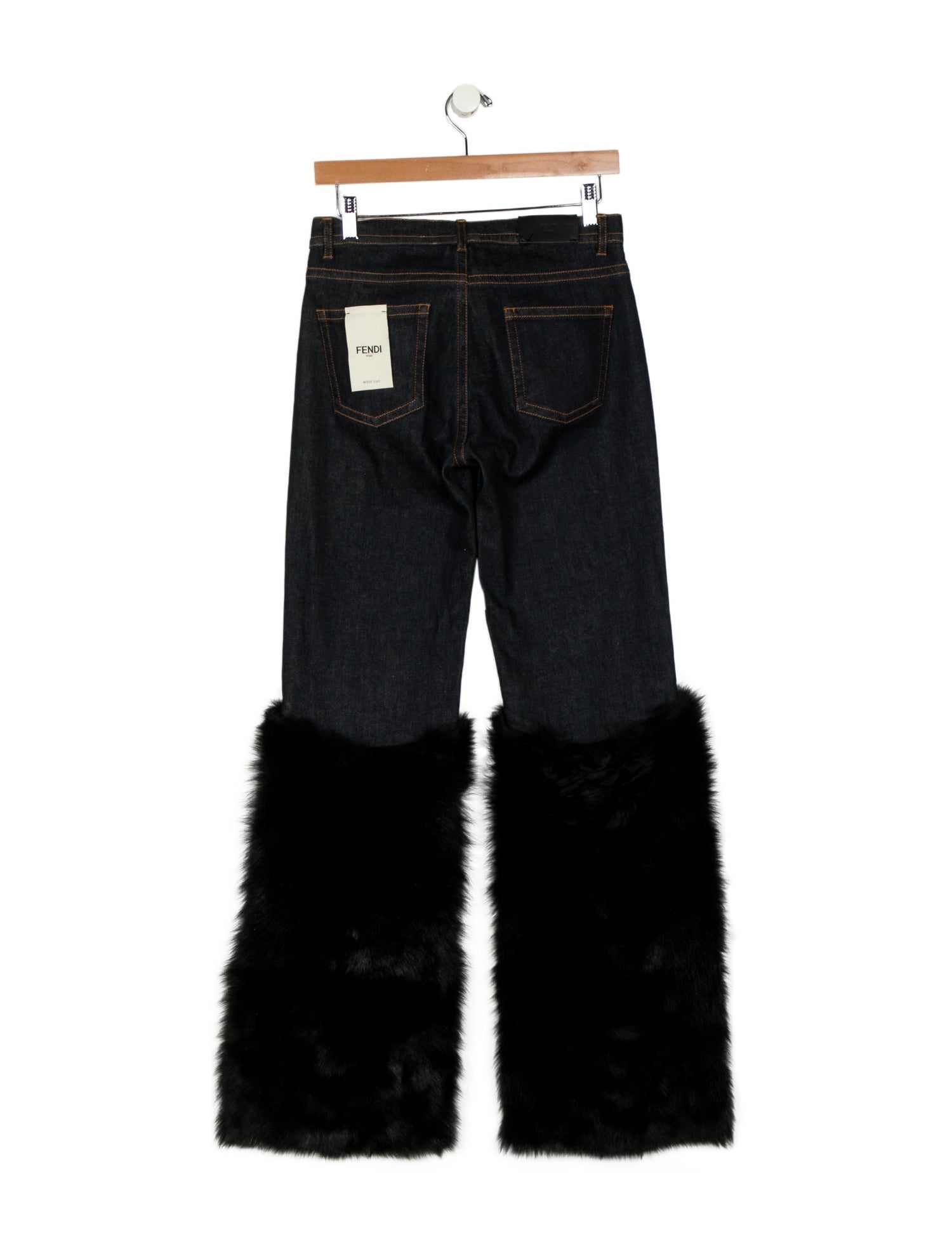 Fendi Mid-Rise Wide Leg Jeans