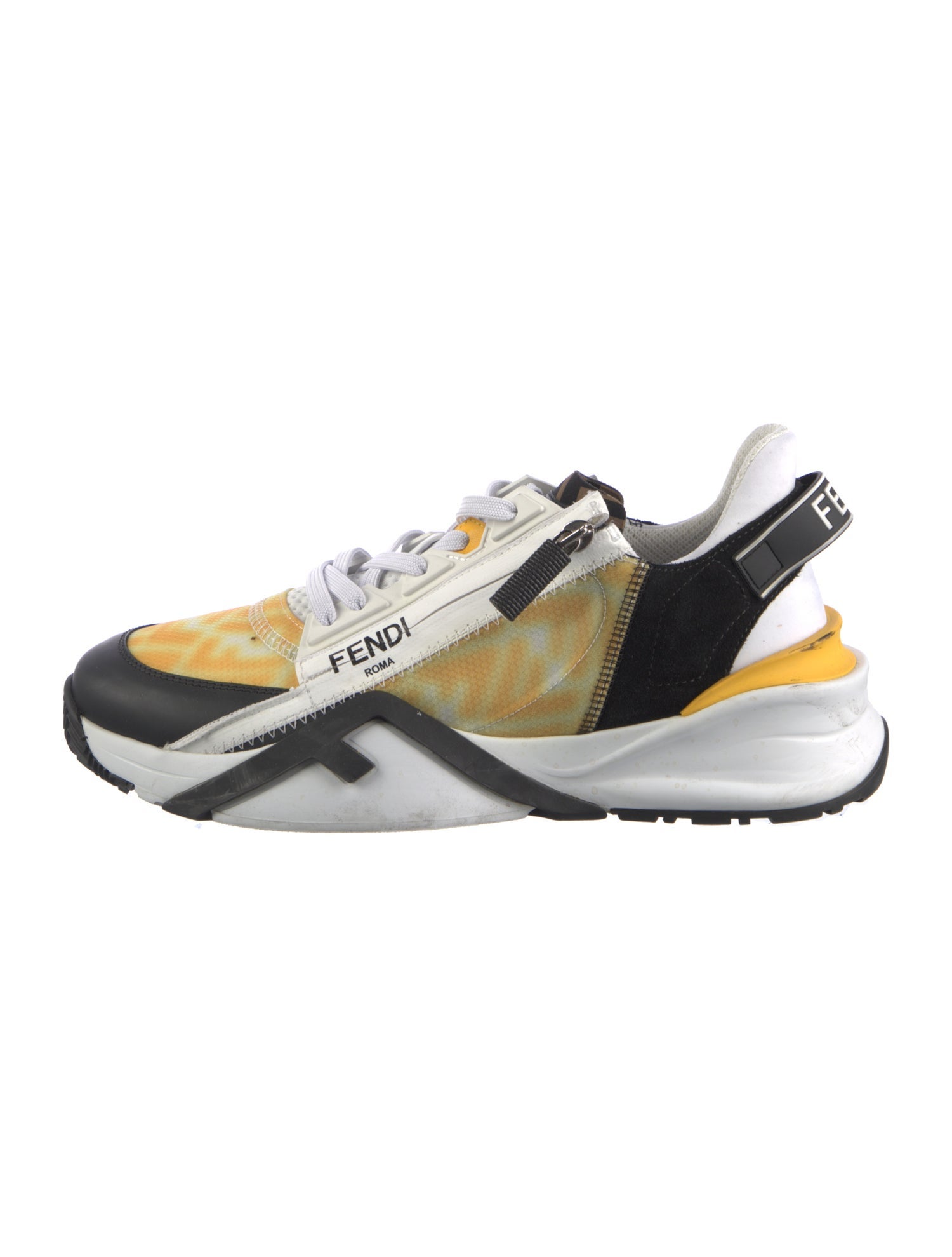 Fendi Zucca FF Logo Nylon Athletic Sneakers