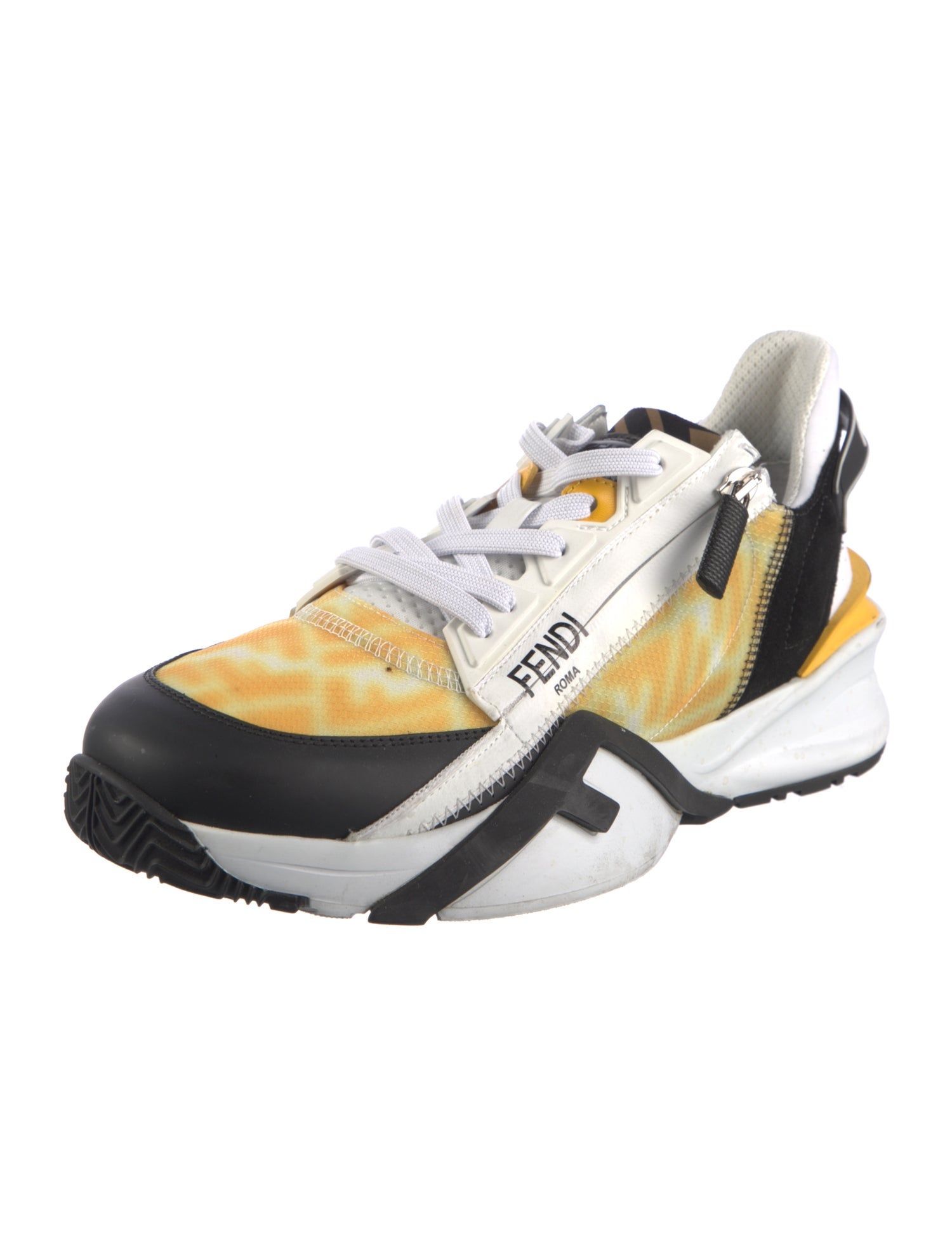 Fendi Zucca FF Logo Nylon Athletic Sneakers