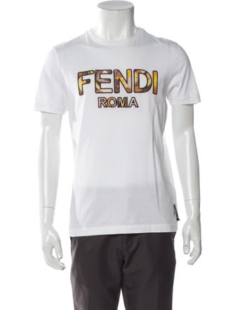 Fendi Zucca FF Logo Graphic Print T-Shirt