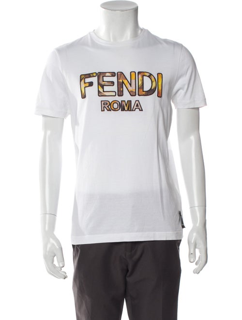Fendi Zucca FF Logo Graphic Print T-Shirt