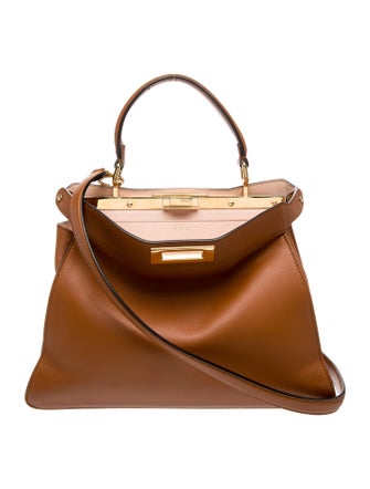 Fendi Leather Peekaboo Medium