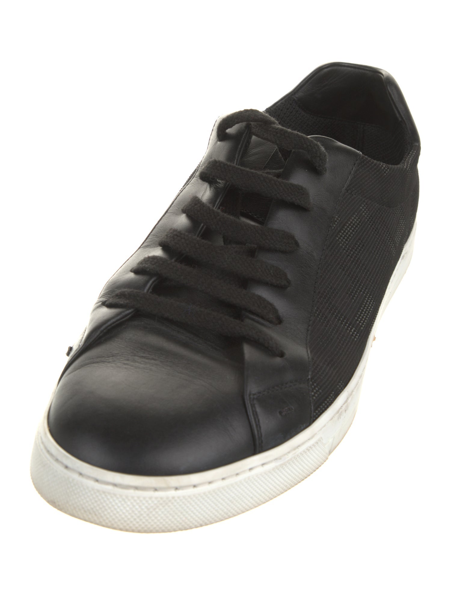 Fendi Leather Studded Accents Sneakers