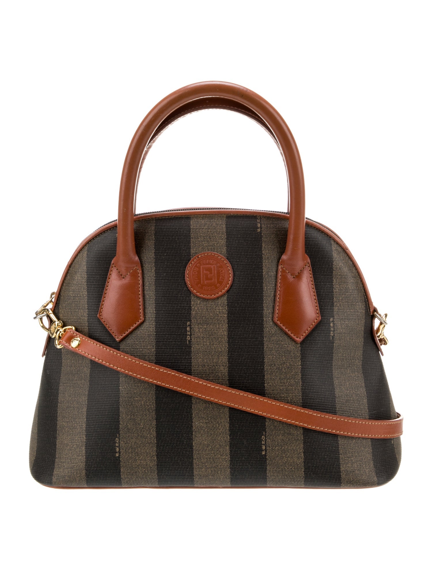 Fendi Pequin Boston Vintage