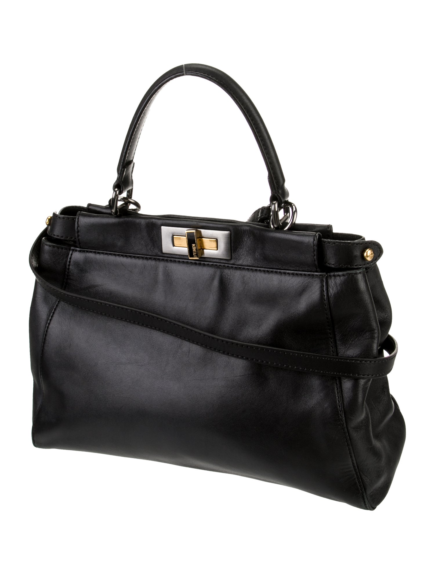 Fendi Leather Peekaboo Small