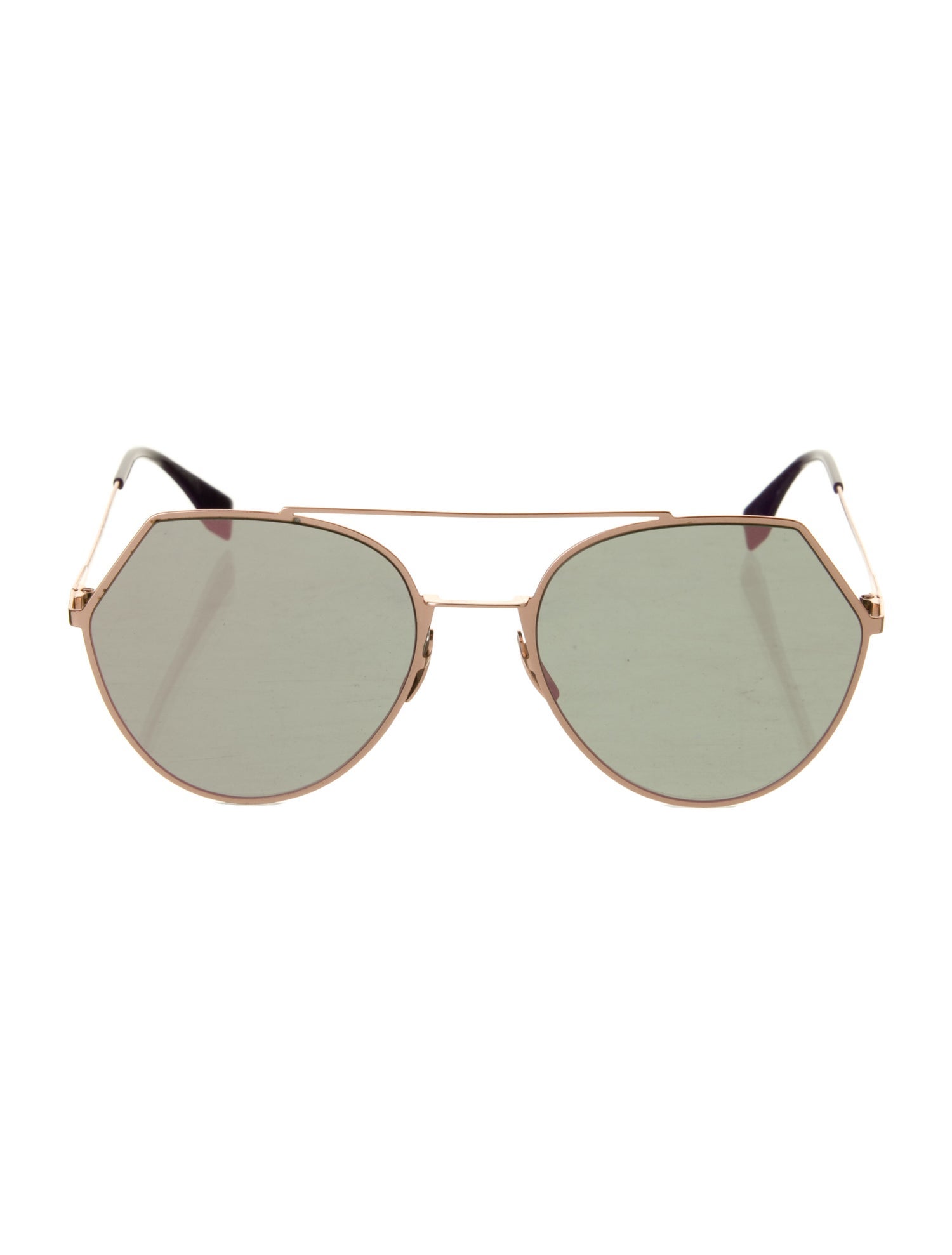 Fendi Aviator Mirrored Sunglasses