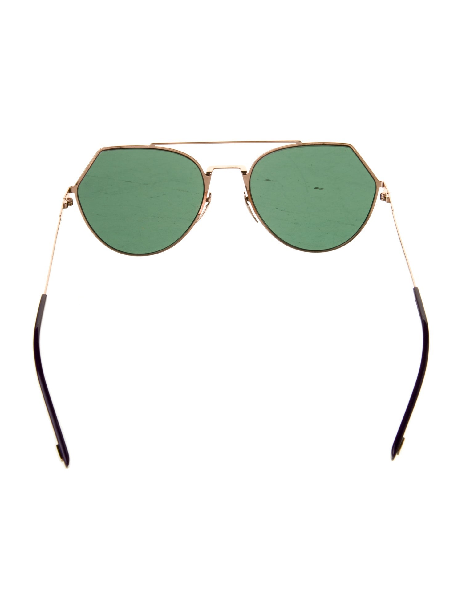 Fendi Aviator Mirrored Sunglasses