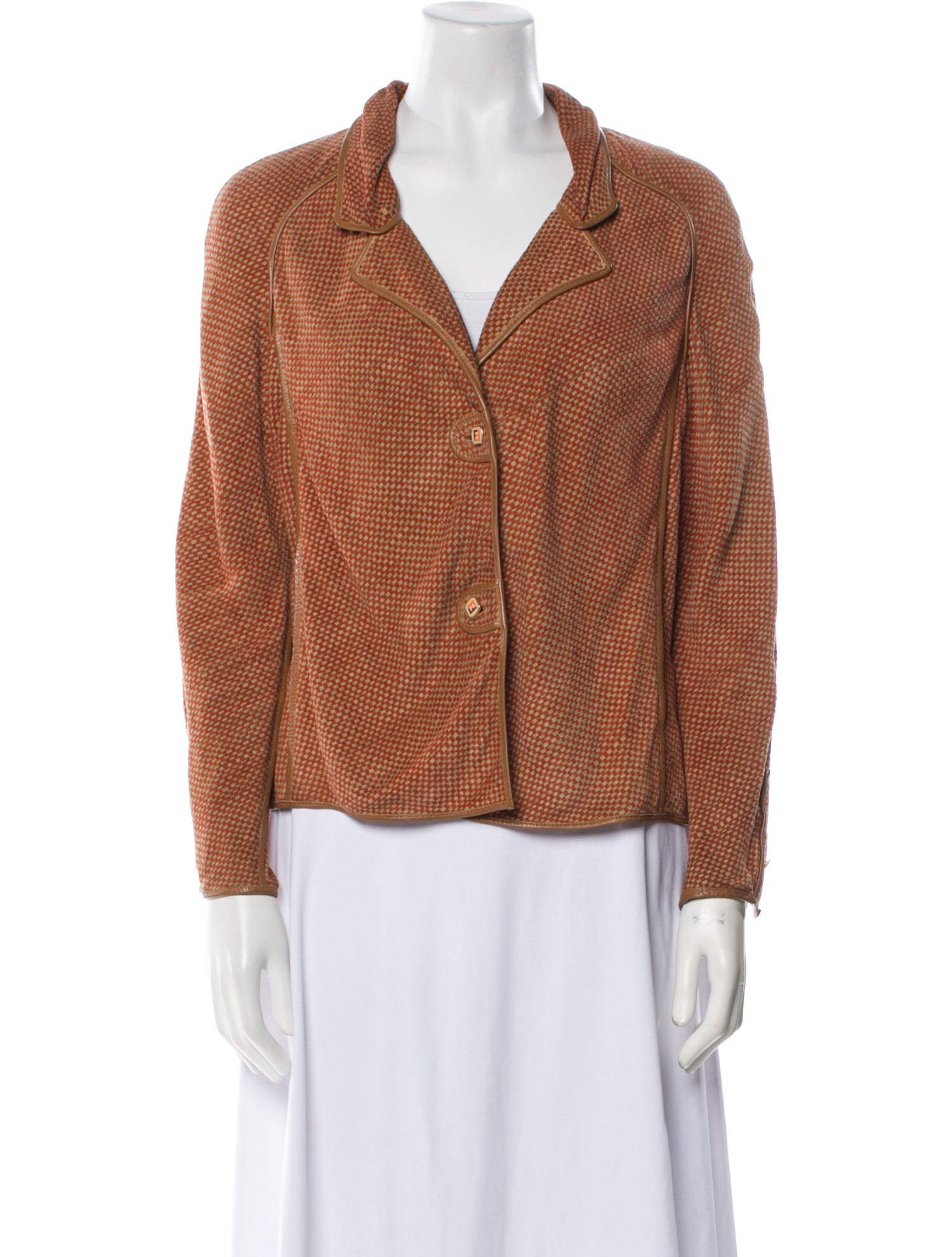 Fendi Vintage Leather Blazer