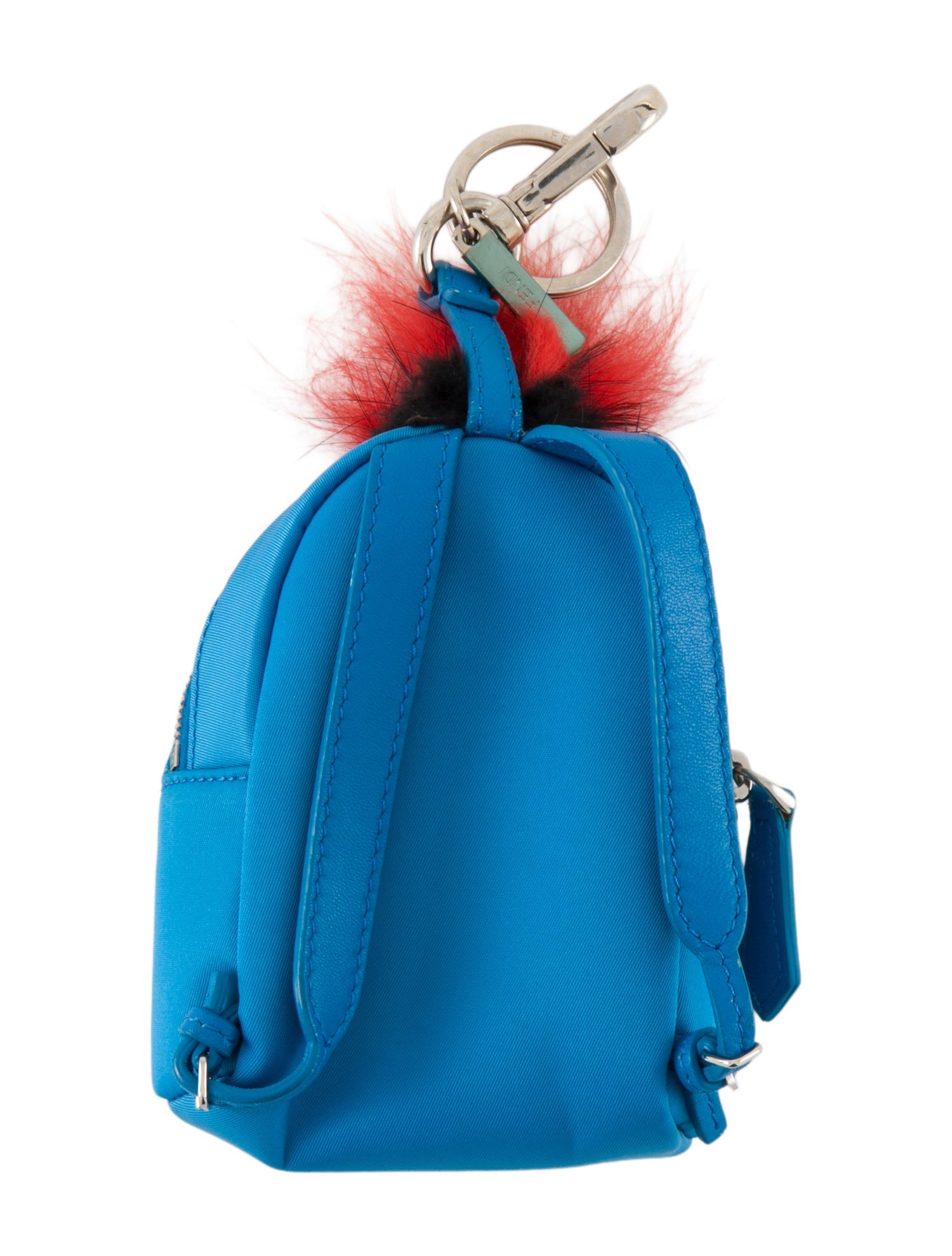 Fendi Fur-Trimmed Monster Eyes Backpack Bag Charm
