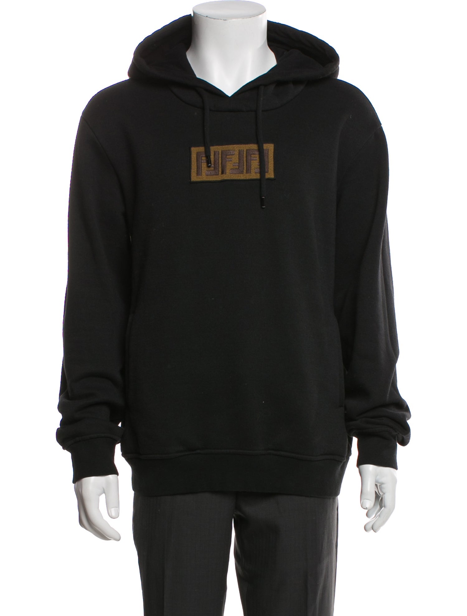 Fendi Zucca FF Logo Graphic Print Hoodie