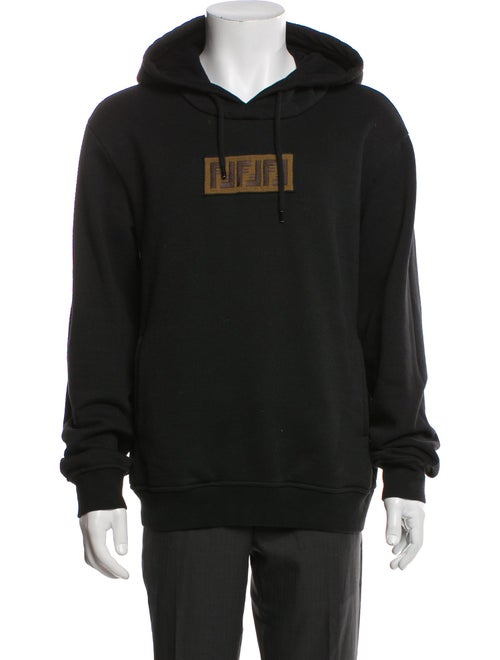 Fendi Zucca FF Logo Graphic Print Hoodie