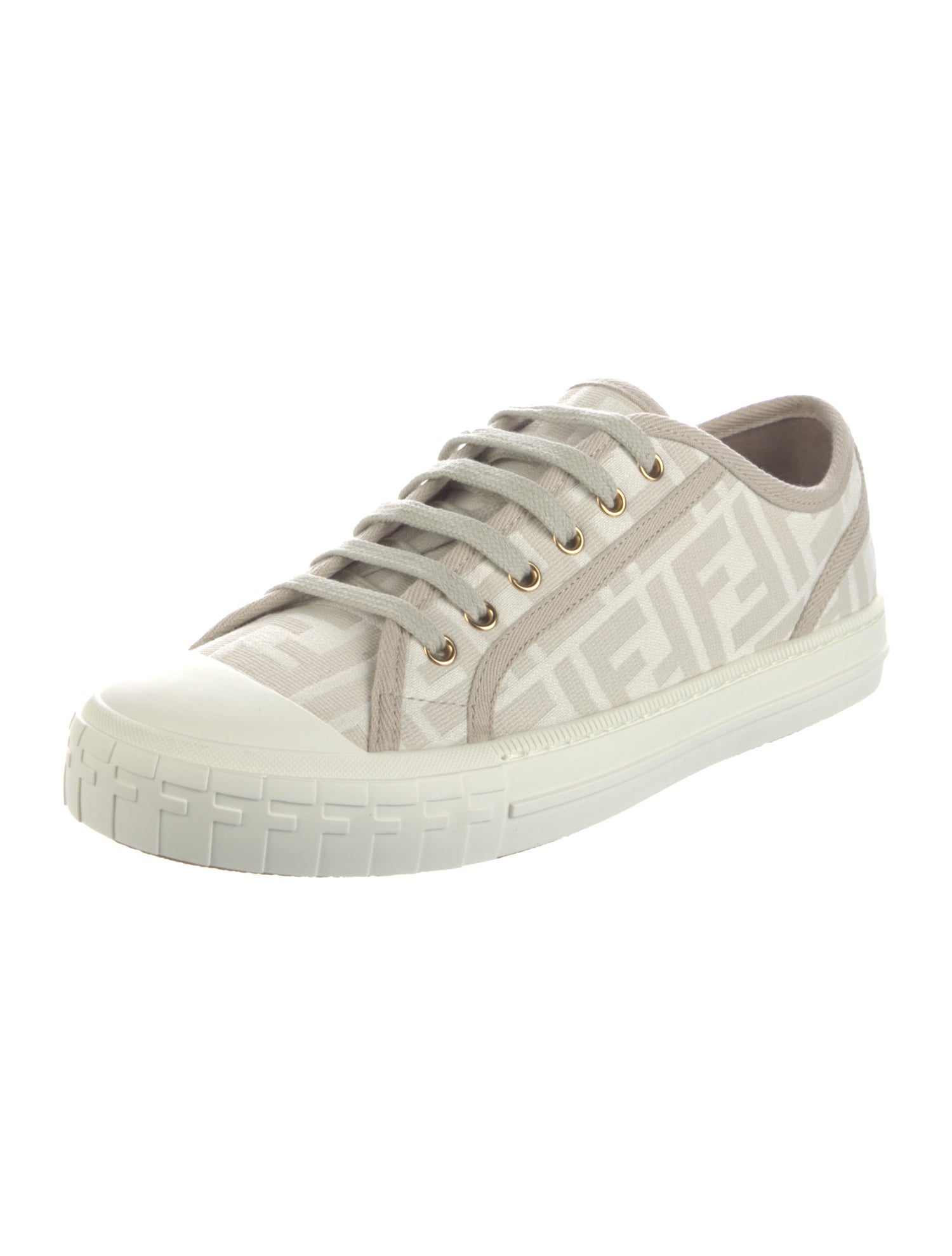 Fendi Zucca FF Logo Canvas Sneakers