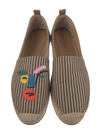 Fendi Faces Motif Canvas Espadrilles
