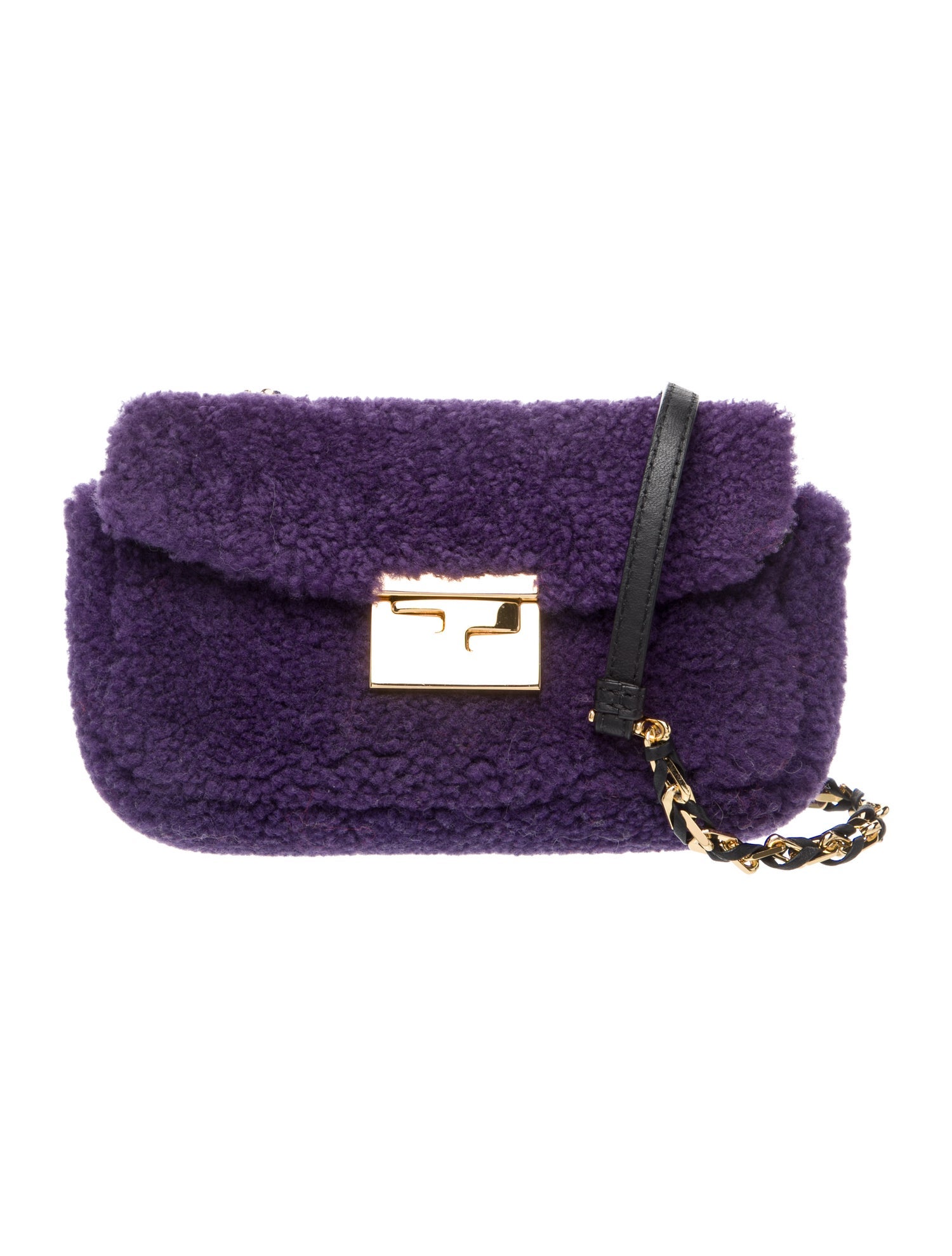 Fendi Shearling Crossbody Bag