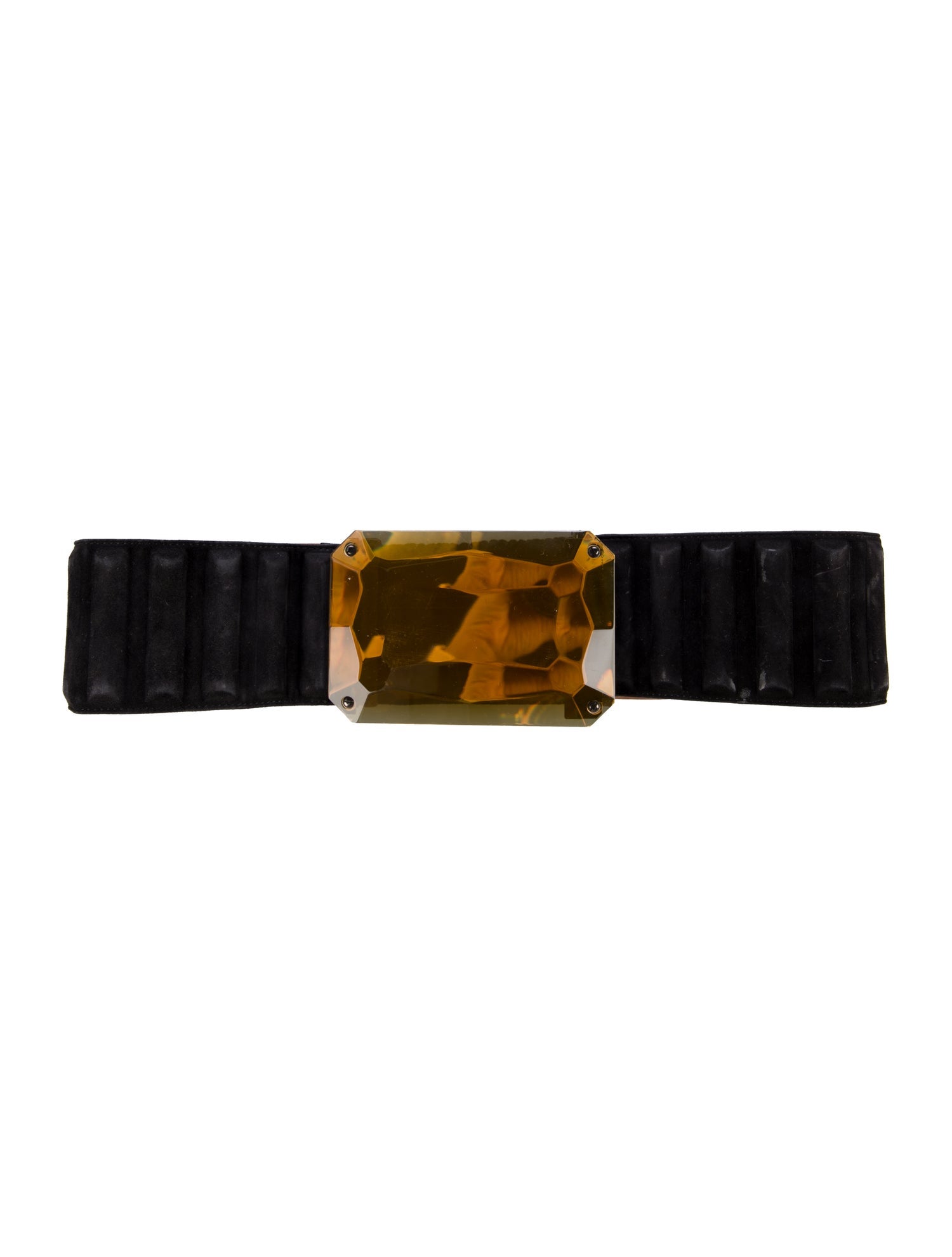 Fendi Wide Leather Waist Belt