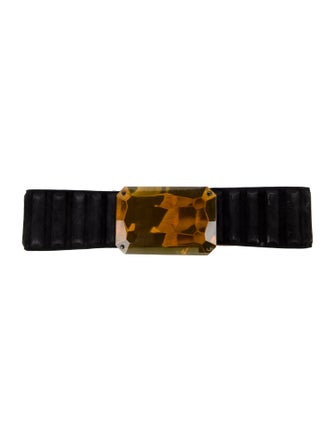 Fendi Wide Leather Waist Belt
