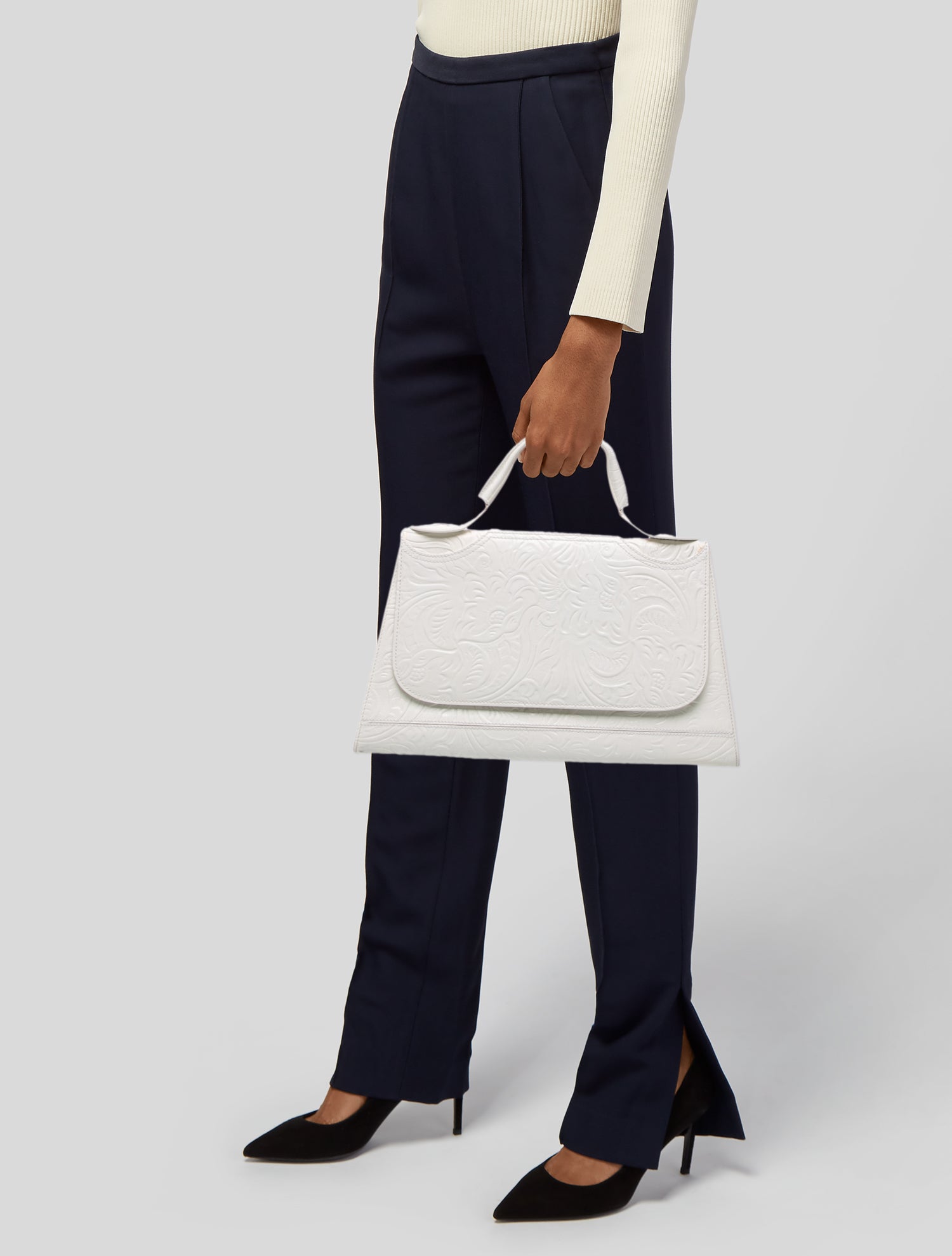 Fendi Leather Top Handle Bag Vintage