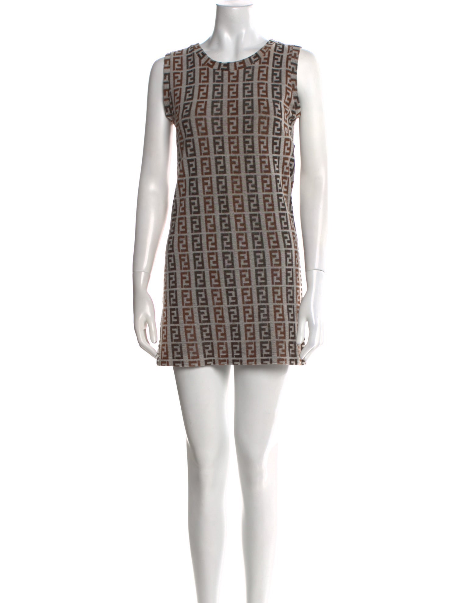 Fendi Printed Mini Dress